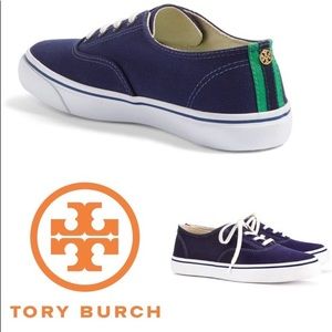 New Tory Burch Murray Blue & Green Sneakers